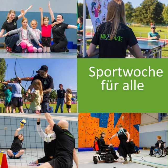 ✨ Vorfreude pur! ✨
Vom 20.–27. September 2025 findet die dritte "SportWoche für alle" des Deutschen Behindertensportverbandes (DBS) statt.

Zahlreiche Vereine in ganz Deutschland laden ein, die Vielfalt des inklusiven Sports zu erleben – von Sitzvolleyball über Rollstuhlbasketball und Goalball bis hin zu Trendsportarten wie Tischtennis oder Tanzen. 🤩
Das Beste: Die Angebote sind einfach & kostenlos!

💪 Auch wir vom SV Motor Mickten sind dabei:

Tanzkids 🕺
Tischtennis Grenzenlos 🏓
Bogenschießen 🏹
Sitzvolleyball 🏐
Rollstuhltanz 💃🦽

👧👦 Von klein bis groß – alle können mitmachen!

👉 Kommt vorbei und seid dabei! 💙

#SportwocheFürAlle #InklusionImSport #SportVielfalt #MOVE