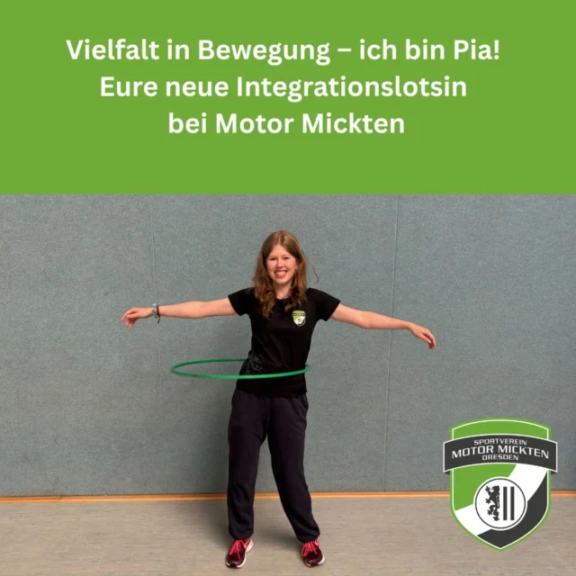 👋 Hallo zusammen!
Ich bin Pia, 19 Jahre alt, und seit November Integrationslotsin bei Motor Mickten.

Neben meiner Arbeit studiere ich Soziale Arbeit und Gesundheit – das hilft mir, viele spannende Einblicke und theoretische Grundlagen in meine Projekte einzubringen.

In meiner Rolle plane ich Sportangebote für Menschen mit Migrationshintergrund, fördere Begegnung & Austausch und unterstütze unsere Integrationsprojekte und Veranstaltungen.

Mein Ziel ist es, durch Sport Vielfalt erlebbar zu machen, Menschen zusammenzubringen und Barrieren abzubauen.

💚 Gemeinsam stark für ein offenes Miteinander – bei Motor Mickten!

#MotorMickten #IntegrationDurchSport #VielfaltBewegt #GemeinsamStark #Dresden #SportVerbindet