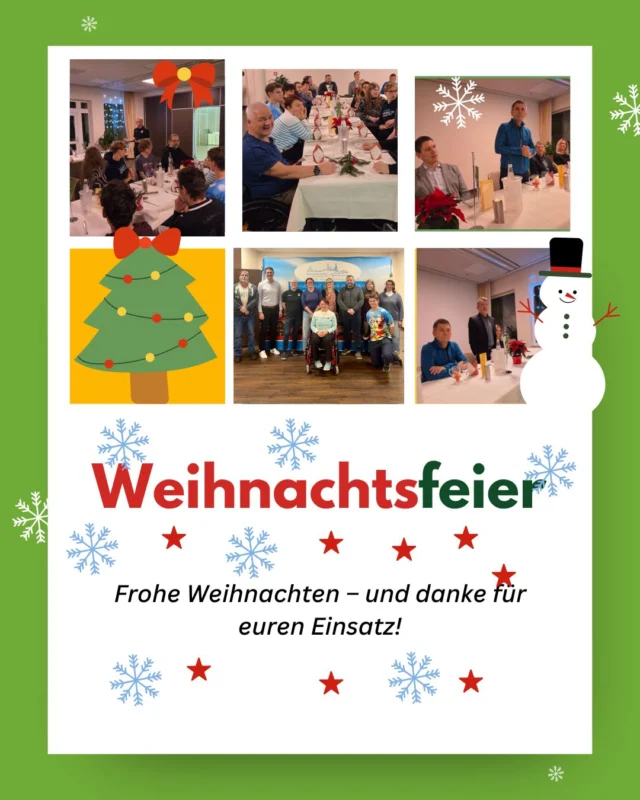 🎄✨ Weihnachtsfeier im Fachbereich SV Motor Mickten ✨🎄

Ein richtig schöner Jahresabschluss: Bei unserer Weihnachtsfeier kamen 22 Übungsleiter*innen und Mitarbeiter*innen unserer Geschäftsstelle zusammen, um gemeinsam auf das Jahr zurückzublicken, Danke zu sagen und einfach eine gute Zeit miteinander zu haben. 💛💙

Besonders gefreut hat uns der Besuch unserer Gäste Herr Grundmann, Stadtbezirksamtsleiter, und Frau Jentsch vom Stadtbezirksamt Pieschen. In ihrem Grußwort haben sie unser Ehrenamt gewürdigt und unsere Arbeit für Sport, Bewegung und Gemeinschaft im Stadtbezirk hervorgehoben. Dass der Stadtbezirk Pieschen das Ehrenamt unterstützt, ist für uns ein starkes Zeichen – vielen Dank dafür! 🙏

Auch von Geschäftsführer Chris Mellack und Präsident Steffen Tampe gab es wertschätzende Worte zum Jahresabschluss.

Danke an alle, die SV Motor Mickten mit Engagement und Herz mitgestalten – wir freuen uns auf ein gemeinsames neues Jahr! Mit eurem Einsatz, eurer Offenheit und eurem Teamgeist sorgt ihr dafür, dass wirklich alle bei uns ihren Platz im Sport finden. 🙌♿️🤝
#MOVE #MotorMickten #Weihnachtsfeier #Ehrenamt #Pieschen #Vereinsleben #Danke