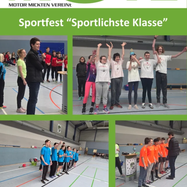 🏅 Behindertensportfest – Sportlichste Klasse 🏅

Nach langer Pause war es endlich wieder so weit: In unserem Motor Mickten Sportcenter fand am 15. Januar das Behindertensportfest „Sportlichste Klasse“ statt – ein Vormittag voller Bewegung, Teamgeist und strahlender Gesichter! 💪✨

👧🧒 80 Kinder aus 9 Förderschulen stellten sich der sportlichen Herausforderung und durchliefen mit viel Begeisterung verschiedene Stationen wie Kletterwand, Luftballonspiele, Bouldern, Basketballwurf und mehr.
🤝 Unterstützt wurden sie von 20 engagierten Helferinnen und Helfern.

⏰ Ablauf
🔹 09:30 Uhr – Begrüßung durch Chris
🔹 Sportliche Stationen & gemeinsames Anfeuern
🔹 12:30 Uhr – Siegerehrung mit Medaillen für alle und Geschenken für die Platzierten 🎁🥇

🏆 Ergebnisse – Sportlichste Klasse
🥇 1. Platz: FÖRDERSCHULE KLEINWACHAU
🥈 2. Platz: Dr. Pienitz-Schule Pirna
🥉 3. Platz: Johanne-Nathusius-Schule

🌭🍰 Für das leibliche Wohl war natürlich auch gesorgt: Würstchen, Brötchen, Toast, Kuchen, Salate und vieles mehr stärkten alle Teilnehmenden nach dem Wettkampf.

🙏 Ein großes Dankeschön an die Sportjugend Dresden für die Förderung sowie an die Helferinnen und Helfer vom BSZ Dresden, die diesen Tag erst möglich gemacht haben!

Wir freuen uns schon auf das nächste Mal! 💙

#Behindertensportfest #SportlichsteKlasse #MOVE#MotorMickten