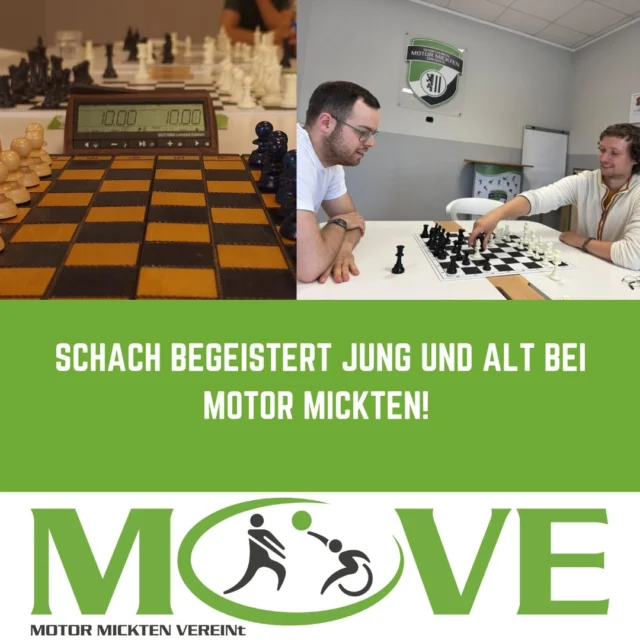 ♟️ Schach begeistert Jung und Alt bei Motor Mickten! ♟️

Spannende Partien und großes Interesse

Am Samstag, den 13.06., stand das Sportcenter Motor Mickten ganz im Zeichen des königlichen Spiels. Zahlreiche Schachbegeisterte – von neugierigen Kindern bis hin zu erfahrenen Erwachsenen – kamen zusammen, um ihr Können unter Beweis zu stellen, neue Gegner kennenzulernen und spannende Partien zu erleben.

Die tolle Atmosphäre, viele interessante Begegnungen und die große Begeisterung für das Schachspiel machten die Veranstaltung zu einem vollen Erfolg. Besonders freuen wir uns darüber, dass wir bereits erste Interessenten für unsere neue Schachgruppe gewinnen konnten.

Mach mit!

Du hast auch Lust auf Schach in geselliger Runde, spannende Duelle und den Austausch mit anderen Schachfreunden?

Dann melde dich gerne unter natalia.bachmann@motor-mickten.de und werde Teil unserer neuen Schachgemeinschaft. Wir freuen uns auf dich!
#MOVE #sportfueralle #Schach